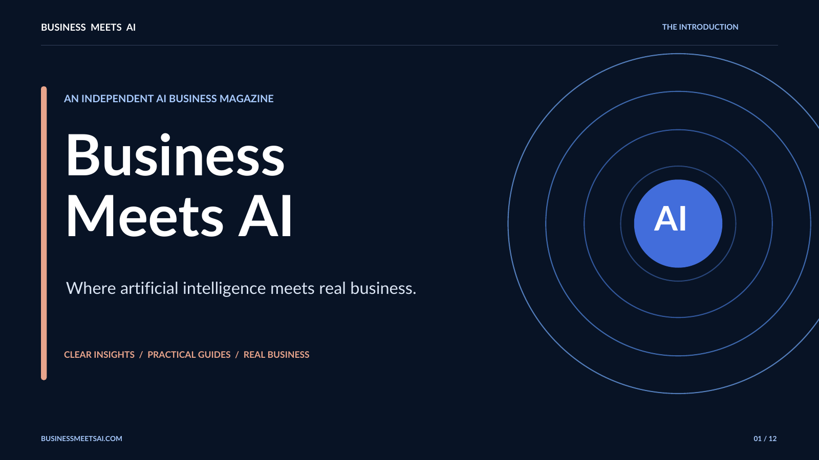 Business Meets AI overview presentation cover